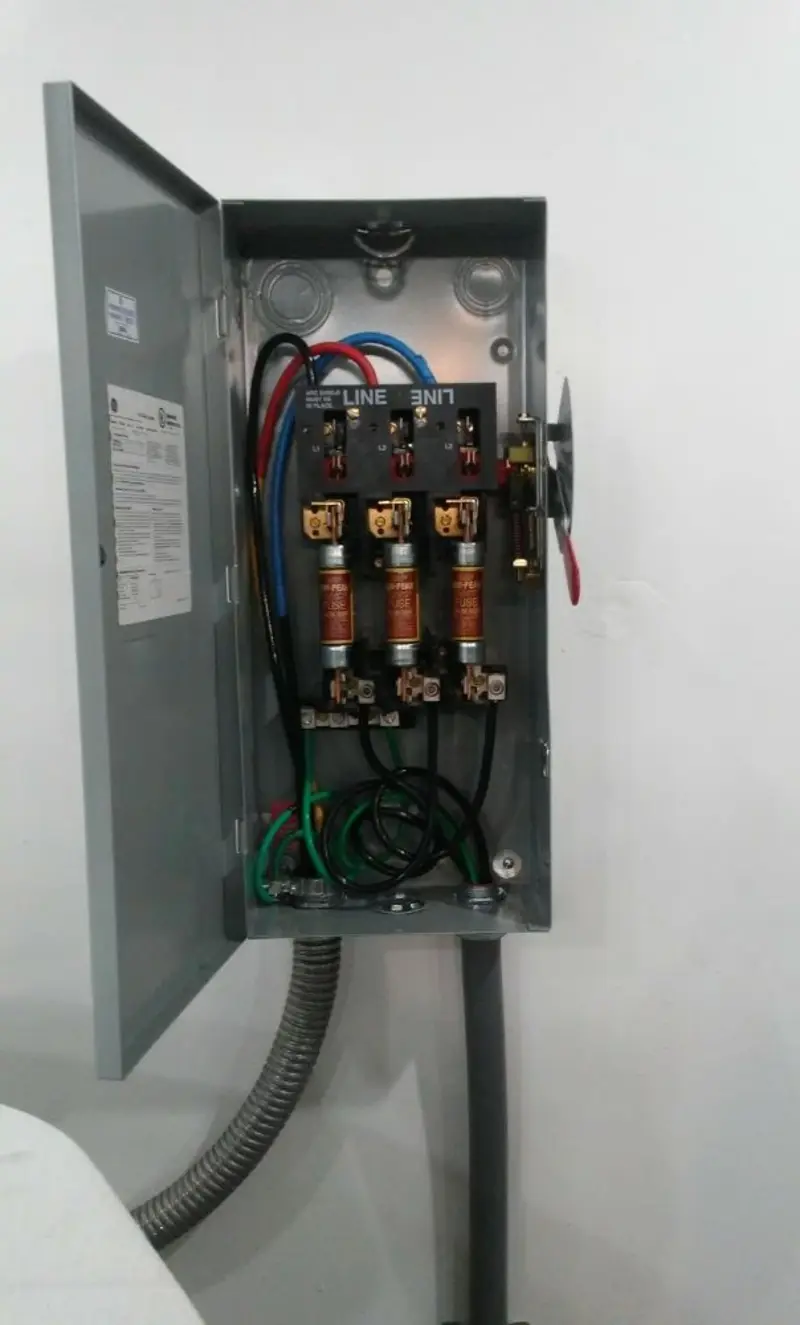 Three-phase disconnect switch installed for Electrical Wiring & Rewiring in Bethesda